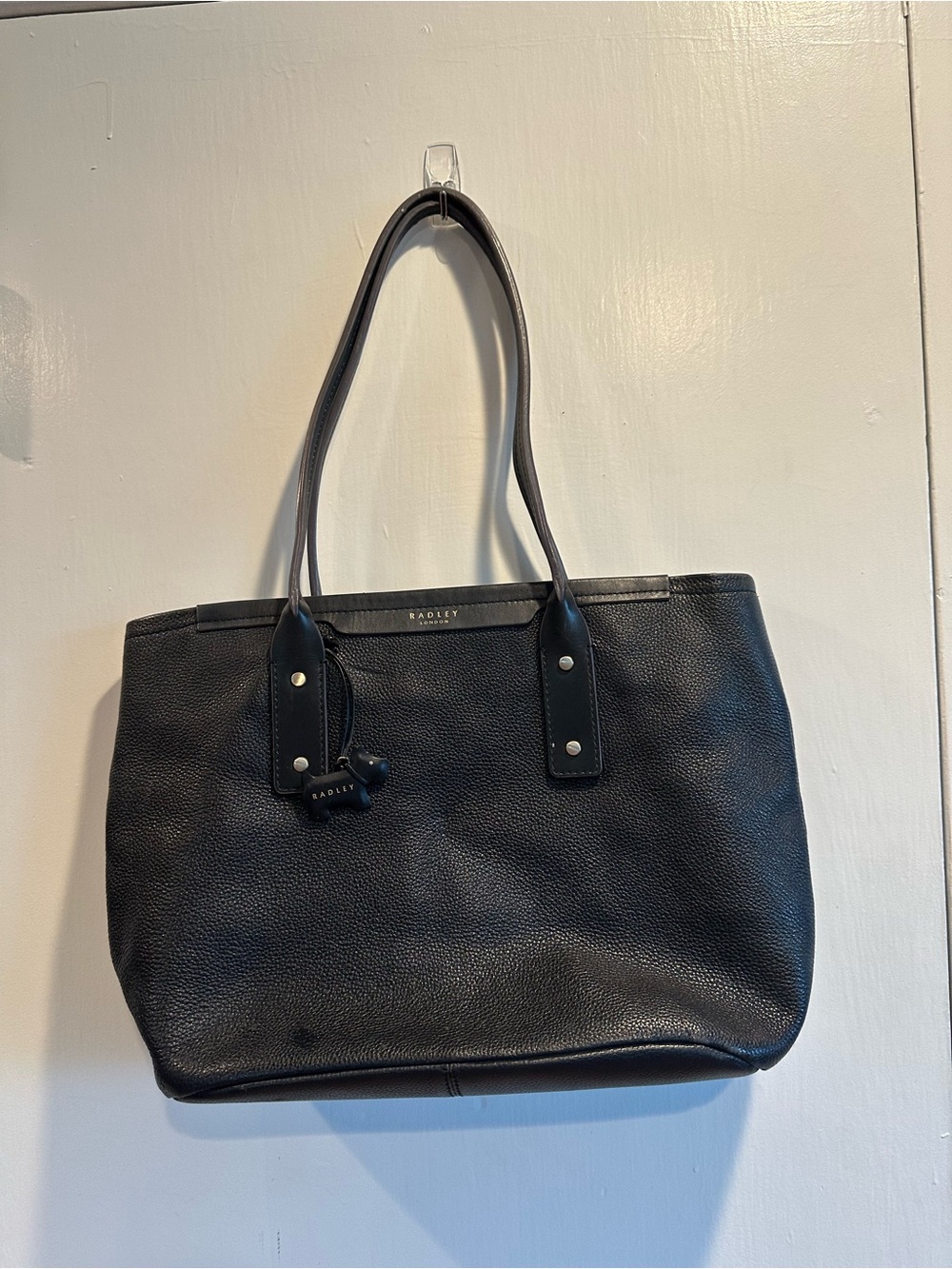 RADLEY LONDON Black Pebbled Leather Tote - Picture 2 of 10